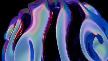 Renkli soyut geometrik şekiller dinamik bir görsel etki yaratır.