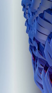 Mavi dalga desenleri içeren görsel olarak çarpıcı soyut bir tasarım..