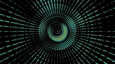 Noktalı soyut dairesel desen. Temiz kompozisyon ve yumuşak ışıklandırmayla yüksek kaliteli görüntü. Web tasarımı, sunumlar, markalaşma, sosyal medya ve baskı için ideal.