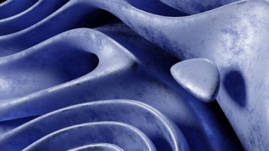 Soyut Mavi Dalgalar dokusu. Temiz kompozisyon ve yumuşak ışıklandırmayla yüksek kaliteli görüntü. Web tasarımı, sunumlar, markalaşma, sosyal medya ve baskı için ideal.