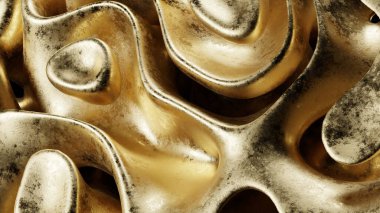 Soyut Altın Doku Arkaplanı. Temiz kompozisyon ve yumuşak ışıklandırmayla yüksek kaliteli görüntü. Web tasarımı, sunumlar, markalaşma, sosyal medya ve baskı için ideal.