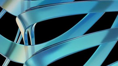 Siyah arkaplan renkli akışkan çizgilere karşı canlı renklerde büyüleyici bir soyut dalga deseni