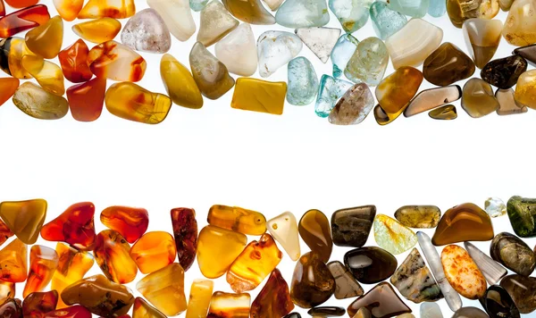 A collection of semi-precious stones — Stock Photo, Image