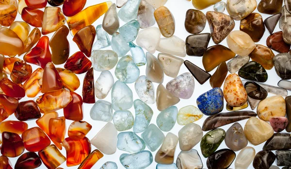 A collection of semi-precious stones — Stock Photo, Image