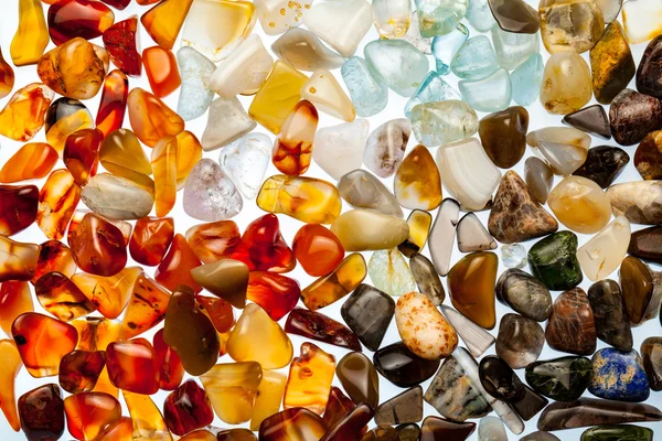 Collection of semi-precious stones — Stock Photo, Image