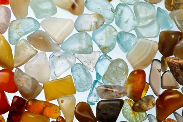 Collection of semi-precious stones — Stock Photo, Image