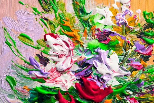 Yağlı boya çiçek — Stok fotoğraf