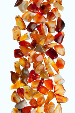 Gemstones on a white background clipart