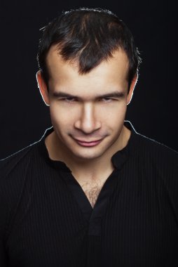 Akıllı bir adam portresi