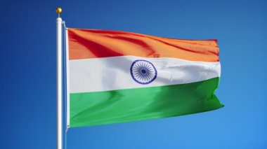 Yavaş Alfa ile sorunsuz bir şekilde ilmekledi Hindistan bayrağı