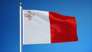 Yavaş çekimde Malta bayrağı alfa ile sorunsuz bir şekilde döngülü