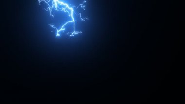Ultra süper ağır çekim yıldırım deşarj, yüksek hızlı kamera çekim.