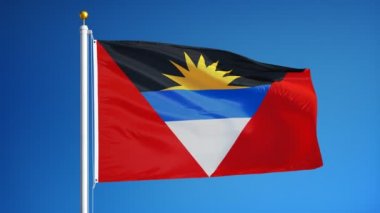 Antigua ve Barbuda bayrağı yavaş sorunsuz Alfa ile ilmekledi