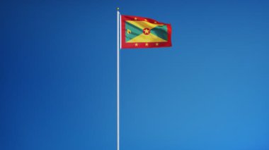 Yavaş Alfa ile sorunsuz bir şekilde ilmekledi Grenada bayrağı