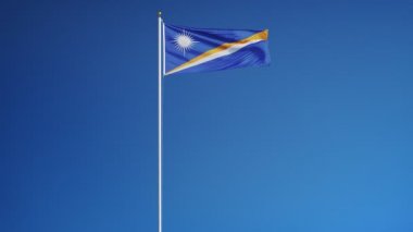 Marshall Adaları bayrağı yavaş sorunsuz Alfa ile ilmekledi