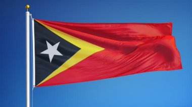 Doğu Timor bayrağı yavaş sorunsuz Alfa ile ilmekledi