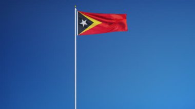 Doğu Timor bayrağı yavaş sorunsuz Alfa ile ilmekledi