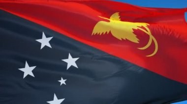 Papua Yeni Gine bayrağı yavaş sorunsuz Alfa ile ilmekledi
