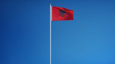 Yavaş Alfa ile sorunsuz bir şekilde ilmekledi Arnavutluk bayrağı