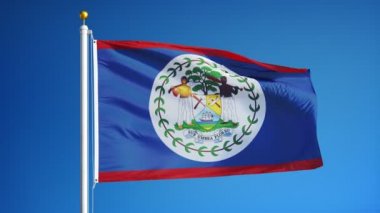 Yavaş Alfa ile sorunsuz bir şekilde ilmekledi Belize bayrağı