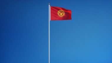 Kırgızistan bayrağı yavaş sorunsuz Alfa ile ilmekledi