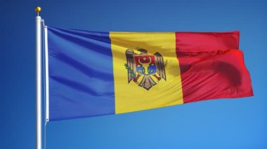 Yavaş Alfa ile sorunsuz bir şekilde ilmekledi Moldova bayrağı