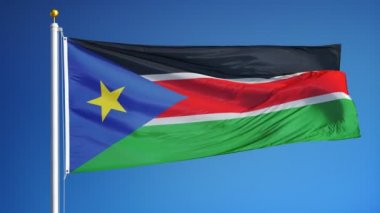 Güney Sudan bayrağı yavaş sorunsuz Alfa ile ilmekledi