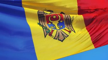 Yavaş Alfa ile sorunsuz bir şekilde ilmekledi Moldova bayrağı