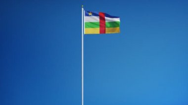 Orta Afrika Cumhuriyeti bayrağı yavaş sorunsuz Alfa ile ilmekledi