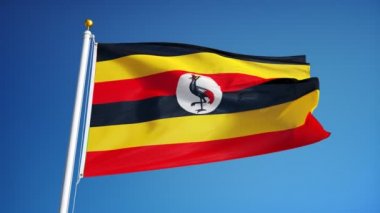 Yavaş Alfa ile sorunsuz bir şekilde ilmekledi Uganda bayrağı