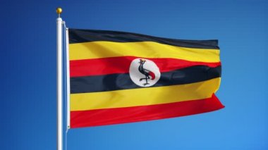 Yavaş Alfa ile sorunsuz bir şekilde ilmekledi Uganda bayrağı