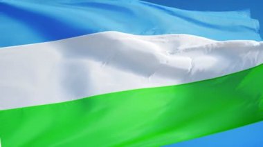 Yavaş çekimde Molossia bayrağı alfa ile sorunsuz bir şekilde döngülü