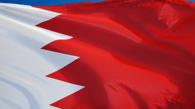 Bahreyn bayrağı, kırpma yolu alfa kanal şeffaflık ile izole