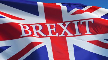 Büyük Britanya Brexit bayrağı, kırpma yolu alfa kanal şeffaflık ile izole
