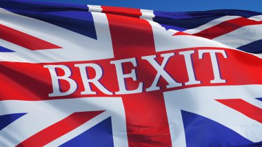 Büyük Britanya Brexit bayrağı, kırpma yolu alfa kanal şeffaflık ile izole