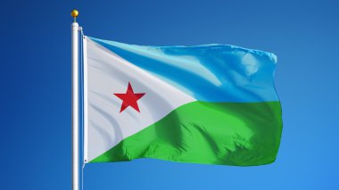 Cibuti bayrağı, yol alfa kanalı saydamlık kırpma ile izole