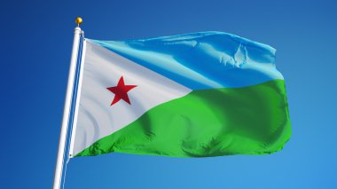 Cibuti bayrağı, yol alfa kanalı saydamlık kırpma ile izole