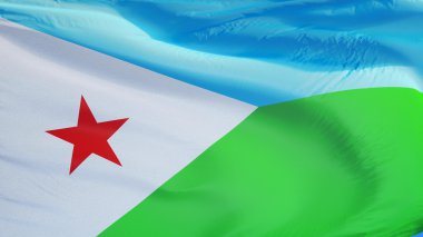 Cibuti bayrağı, yol alfa kanalı saydamlık kırpma ile izole