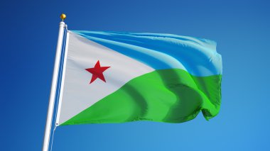 Cibuti bayrağı, yol alfa kanalı saydamlık kırpma ile izole