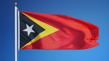 Doğu Timor kırpma yolu alfa kanal şeffaflık ile izole