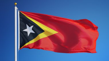 Doğu Timor kırpma yolu alfa kanal şeffaflık ile izole