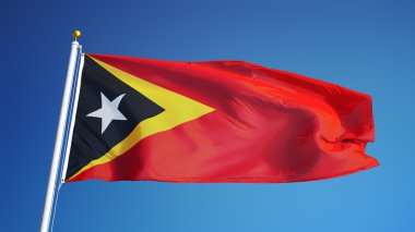 Doğu Timor kırpma yolu alfa kanal şeffaflık ile izole