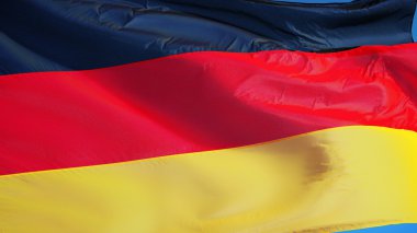 Almanya bayrağı, kırpma yolu alfa kanal şeffaflık ile izole