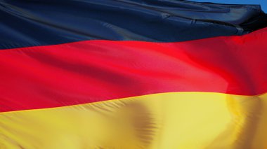 Almanya bayrağı, kırpma yolu alfa kanal şeffaflık ile izole