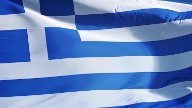 Yunanistan bayrağı, kırpma yolu alfa kanal şeffaflık ile izole