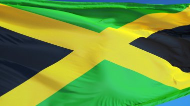 Jamaika bayrağını, yol alfa kanalı saydamlık kırpma ile izole