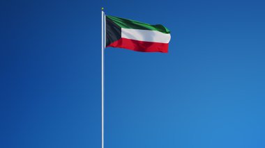 Kuveyt bayrağı, kırpma yolu alfa kanal şeffaflık ile izole