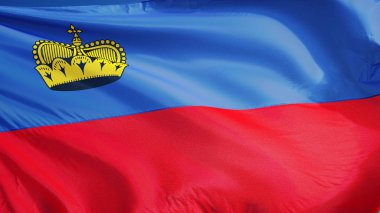 Yol alfa kanalı saydamlık kırpma ile izole Lihtenştayn bayrağı