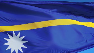 Nauru bayrağı, kırpma yolu alfa kanal şeffaflık ile izole