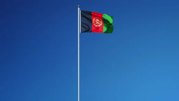 Drapeau Afghanistan, isolé avec chemin de coupure alpha canal transparence — Photo